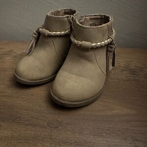 Wonder Nation Tan Kids Boots with Tassel Detail